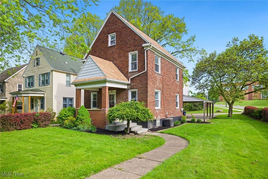 Come check out this beautifully updated colonial home in Firestone Park! You'll fall in love with the character of this charming home. With beautiful built in bookcases, crown molding and extra high first floor ceilings this home feels open and airy. The kitchen has been updated with newly painted cabinets, hard surface counters, new range and vent hood, new flooring, lighting and fixtures. The first floor half bath has a new vanity, toilet, fixtures, flooring and lighting as well. In fact, the entire house features new paint, new flooring, new lighting and new hardware! With 1,907 square feet and 4 large bedrooms there's pleny of room for everyone in the family. Nothing to do here, just move right in! Agent Owned.
