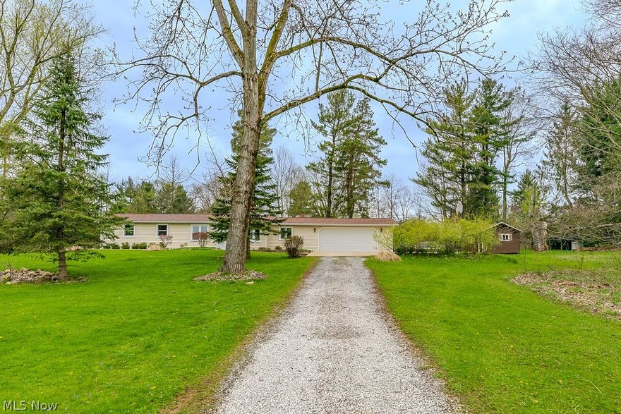 Welcome to 18890 Maplewood Lane. This Ranch offers an open, vaulted floor plan, true one-floor living, and a rare 1.7-acre lot in the highly desirable Kenston School District. The Great Room, Dining Area, and Kitchen all flow together under vaulted ceilings, creating an airy, connected space ideal for both relaxing and entertaining.French doors lead to a flexible bonus room—perfect for a home office, guest suite, or 3rd bedroom. The oversized secondary bedroom offers incredible versatility, while the Owner’s Suite features a private half bath and convenient first-floor laundry.
Step outside and enjoy your own private retreat—well landscaped fantastic lot with endless possibilities for gardening (great dirt), recreation, or future expansions. A brand new roof (2026), new well pump storage tank and whole home filtration system (2026) 
All this with quick access to Route 422, making commuting a breeze while still enjoying the tranquility of Spring Valley’s lake and playground community, a big hit with both parents and kids!