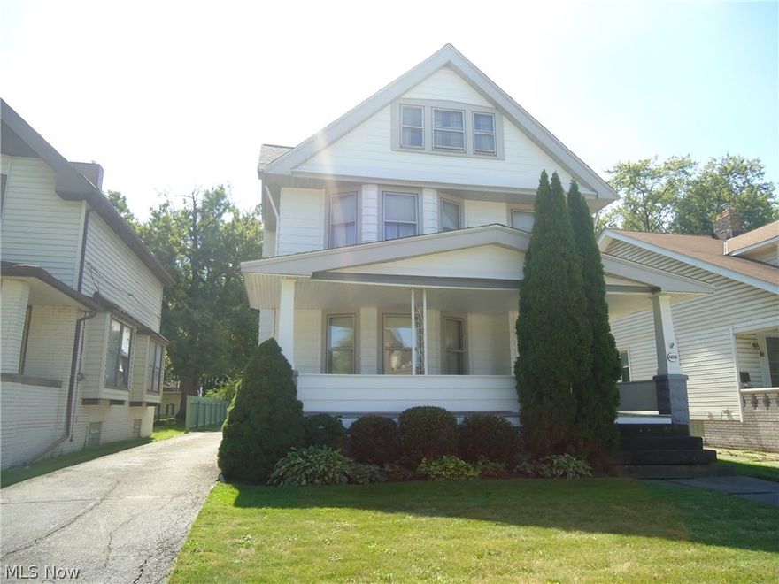 This is a very well kept Family Home which was never rented ....There is a deep landscaped lot with a 3 car garage. The 1st floor unit has been somewhat updated over the last 20 years the 2nd floor unit has not been updated but very functional. The 3rd floor attic has 3 finished rooms but does Not have heat . The electrical has an updated panel and some new wiring but controls both units at this time. The roof is 2 years young and the water stains seen on the second floor and attic are from the previous problem with the roof. The 1st floor unit also has central air. Both units are accented with wood work, built-ins in the dining room with leaded glass cabs, hardwood floors and good room sizes. Both also have decorative fireplaces in the living rooms. This is a very solid investment or owner occupied home on a great street.