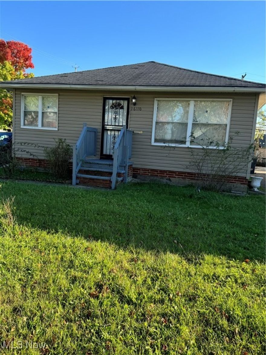 Discover this delightful ranch home nestled in the Lee Miles neighborhood! This property boasts 3 bedrooms and 2 bathrooms, along with a full basement ready for your finish touch. With generous living space, hardwood floors throughout the living room, hallway, and all bedrooms, this home is designed for comfort. Enjoy the convenient kitchen and dining area, plus a spacious 2-car garage. The expansive backyard and easy access to I-480 make this an exceptional value. The home is sold as-is, with the seller making no repairs; inspections are for informational purposes only. Buyers are encouraged to perform their own due diligence. This property presents a fantastic opportunity for either personal residency or as a lucrative investment. Don't miss out—schedule your appointment today, as this gem won't last long!