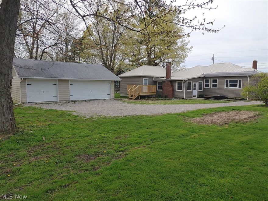 This newly remodeled 4 bed 2 bath home has 2028 sq ft . It has 3 bed 1 bath with open kitchen with new cabinets and concrete countertops. Large rooms,and family room with rustic stone gas fireplace.
This unique home also has a large 1 bed 1 bath with nice kitchenette, which could be used as Inlaw suite or a master suite. The home has a large waterproofed basement with new electrical panel. 3 bay garage on 1.89 acres of property. New features include flooring, garage doors, waterproofed basement, bathrooms, downspout lines, windows and lighting.