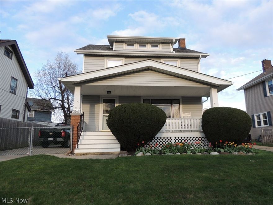 WELCOME HOME! Lovely 3 bedroom, 2 bath colonial in WEST PARK captivates you the moment you step onto the inviting front porch! The large living room features a beautiful picture window, crown molding, and built-in bookcases. The formal dining room has gorgeous hardwood flooring, crown molding, built-in leaded glass cabinets with a window seat ~ Perfect for entertaining family & friends! The kitchen is spacious with oak cabinetry, neutral countertops, stainless steel sink and pot rack. *All appliances stay! You'll love the breakfast nook converted to a quaint home office with plantation shutters. On the 2nd floor, a master bedroom fit for a KING! Updated full bath, built-in linen closet, 2 additional bedrooms & a walk-up attic with abundant storage. The basement is full and unfinished with glass block windows. There is a workshop, exercise space, storage room & half bath. Laundry area with double utility sink & standup shower. Furnace (2001), Hot water Tank (2013), Roof (2012), Central