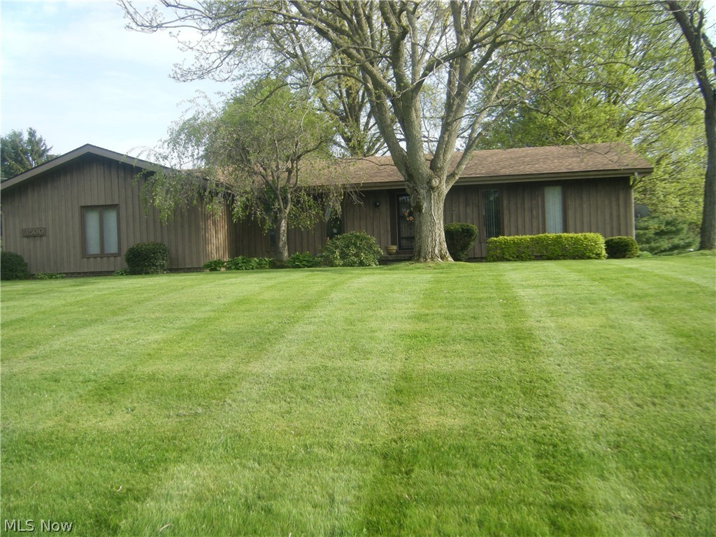 Welcome Home to 3500 Rustic Lane. Immaculate cedar ranch featuring 3 bedrooms, large living room & hallway with new carpet 2019. Family room fireplace w/gas logs included in open concept to dinette & all appliance kitchen with pantry. There is even first floor laundry! Sun porch, 2 new doors for summer time enjoyment leads to brick patio on this large manicured 3/4 of an acre yard. Hugh basement has a lot of potential. Would make a great man cave. Walls & floor are painted. 13 X 11 utility room w/cupboards, sink & work bench. Newer hot water tank. Boiler replaced for gas hot water heat 4/2016. Water Softener, Air, Roof replaced 5 yrs, & Gutter Helmet. Garage 26x22 = 2 1/2 car garage - two new garage doors with opener & concrete drive way. Includes a New Dehumidifier. Stop by & take a look!
.