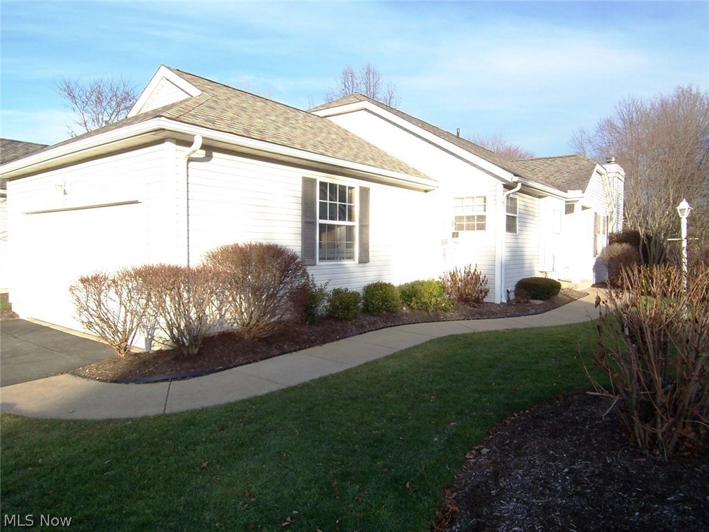 If you are looking for one floor living, you will not be disappointed! This condo has been well-maintained! There are two bedrooms and two full bathrooms, a vaulted great room with a gas fireplace, a formal dining area, and a fully applianced kitchen! The large master bedroom has a vaulted ceiling and a ceiling fan. The master bath has a step-in shower and two walk-in closets. This condo has a split floor plan with the 2nd bedroom off the hall near the laundry room and just steps to the main bath, making it the perfect guest suite. There are sliders from the great room to a 12 x 12 sun room (heated with baseboard electric heat for year round use), and another set of sliders leads to a large maintenance free deck! The first floor laundry is just off the garage and includes a storage closet. The attached garage includes hot/cold water and a drain. The family room on the lower level is huge (28 x 14)! There is a newer furnace and H20, and the unfinished area of the basement is plumbed for