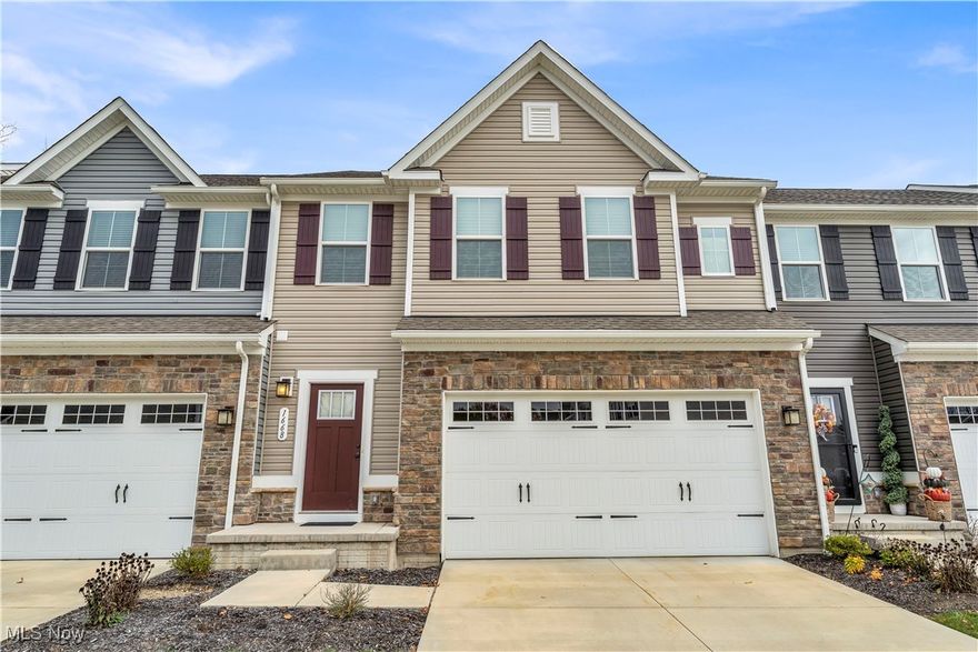 Welcome home to this beautiful 3-bedroom, 2.5-bath townhouse built in 2021! Step into the inviting entryway that opens to a bright and spacious living room, perfect for relaxing or entertaining! The open floor plan flows seamlessly into the eat-in kitchen, featuring modern finishes, ample cabinetry, and space for casual dining! Appliances are included—stove, refrigerator, microwave, and dishwasher—so you can move right in and start cooking with ease! A convenient half bath on the main level adds comfort and practicality for guests!
Upstairs, you’ll find three generous bedrooms, including a lovely master bedroom complete with a private full bathroom and walk-in closet! The laundry is also conveniently located on the second floor—no more carrying loads up and down the stairs—and the washer and dryer are included! An additional full bathroom serves the other bedrooms, providing both functionality and comfort!
The full walkout basement offers incredible potential—ready to be finished into a home gym, playroom, or cozy media space! Enjoy the privacy of a backyard that backs to peaceful green space, offering a serene view right from your own home! A spacious two-car garage provides ample room for parking and storage!
Ideally located in Stow, this home is just minutes from shopping, dining, parks, and easy highway access! Experience modern living with small-town charm and everyday convenience—all in one exceptional location! Schedule your private showing today!