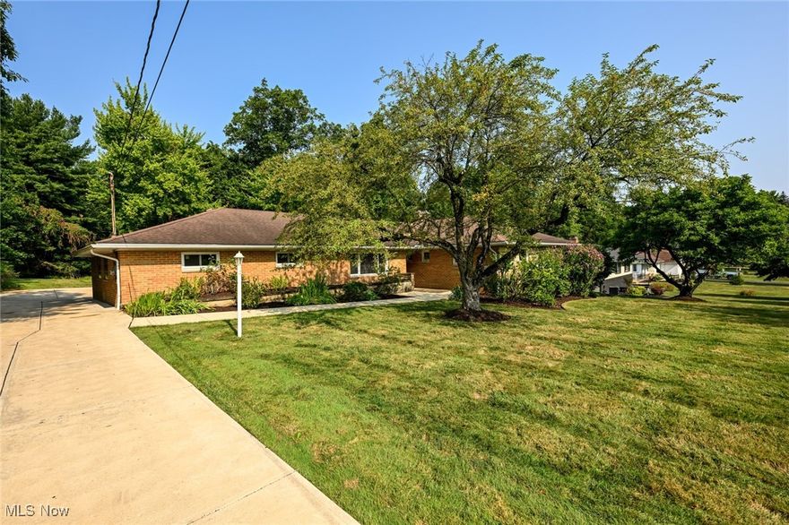 Brick ranch in Brecksville! Views! Privacy! Move in or renovate as you go. (Contractor estimates available; familiar with reno-loans? They're easier than you might think! Ask listing agent.) This 3-bedroom, 3 full-bathroom home is big enough to raise a family and small enough to retire in and has been lovingly maintained for many years. It is located on Glenwood Trail (recently widened and new sewers installed) - on the sidewalk side of street, is adorned with mature ornamental trees, has a large private backyard, ~4-yr. old driveway, and rear-entry garage with plenty of space for safe maneuvering and recreation. The inside of the home is beautifully laid out with eat-in kitchen - Refrigerator 2017, Dishwasher 2015, combined living-dining room with brick face gas fireplace, family room that could be used as office, and 2 full-bathrooms on main level, one of which could be partially converted into a laundry area. Windows are newer, HVAC 2017 has been maintained annually, which includes a whole-house humidifier. Untouched hardwood floors are under the carpet, of this smoke and pet-free home.The basement has its own entrance and could be used as its own living suite. It has a living/rec room with stone face wood burning fireplace, wet bar, full-bathroom, laundry room, a room with closets that could be a 4th bedroom, and a designated storage room. Lots of built in storage! Easy access to full-house attic. (The last 4 interior photos have been digitally changed/AI used to show how the rooms could potentially look.) Attend the open house or call today for a private showing!