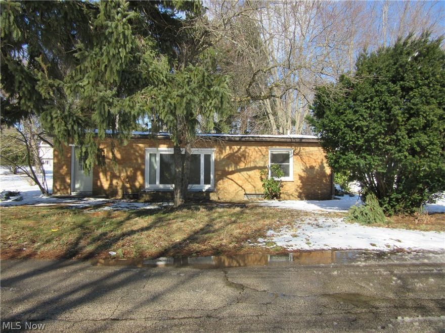 Charming Brick Ranch with Lots of Potential! Three Bedroom One Bath! Nice Size Backyard! Welcoming Living Room with Picture Window to let in lots of natural light! Eat in Kitchen with Breakfast Bar! Bedrooms are nice size! 
Laundry is in basement! Newer Detached Garage! Unfinished basement offers room for storage, hobby area or can be finished for extra living space! Many options to make it your own! Covered Patio on back of house to enjoy evenings! Great location near shopping and freeway!