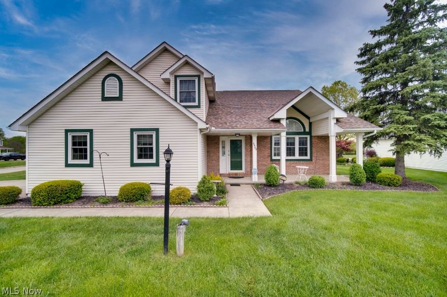 Welcome home to 3469 Lexington Lane.  This three-bedroom, two and one-half bath home boasts over 2600 square feet.   Upon walking up to this home you are greeted by a large front porch perfect for enjoying your morning coffee.   Walk into the vaulted living room that flows nicely into the formal dining room.    The eat-in Kitchen offers plenty of cabinets and counter space with a pantry and island.  Off the kitchen, you have access to the deck with a peaceful pond view great to enjoy summer nights and barbeques.  The spacious family room has a fireplace and is the perfect spot to relax and unwind.   A first-floor laundry room and half bathroom complete the first floor.    On the second floor, you will find the master suite with vaulted ceilings, a large walk-in closet, an en-suite master bath with a soaking tub, a walk-in shower, and a linen closet.    Bedrooms 2 and 3 are generous in size and both have ceiling fans.   The vaulted loft area overlooks the living room and can be used as