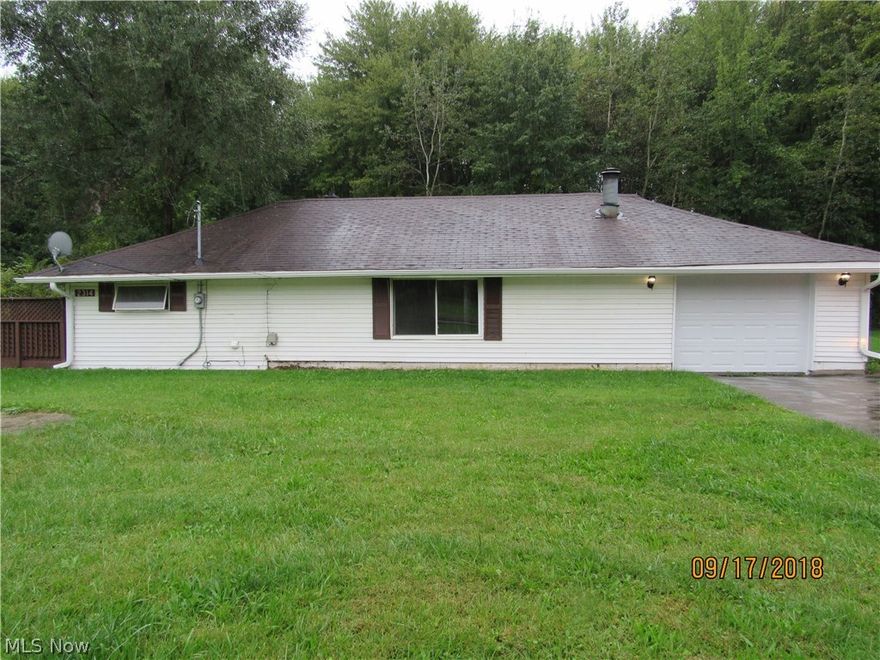Looking for a starter home, here is one that has been completely redone. The home has been completely gutted and redone,  Large eat in kitchen with new cabinets, new countertops and ceramic floor. Ceramic floor extends down hall to door leading to backyard. New updated bath also with ceramic floor. Small laundry room off kitchen. Partial basement with access from outside. 1 car attached garage, plus large detached garage which could hold Larger vehicle. New well pump, pipes and Hot Water Tank. Owner in the process of putting in a new septic system and new furnace.  Everything will be done and all you will need to do is move in.  Home Warranty also included.