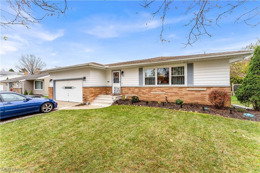 Beautiful move in ready ranch with many upgrades. 3 bedrooms on main floor with 1 and a half bath. Full finished basement with another full bath. Basement has two additional bedrooms with another living area that can be used as a home gym, rec room, or another living area. Basement was plumbed to have a kitchen but never was put in. Workshop area in basement. 2 car garge with a handicap accessible lift that can stay or be removed. Main floor bathroom is handicap accessible as well as the door sizes being large enough for wheel chair to enter. The entire house was painted less than a year ago. Living room & bedrooms all have had the hard wood flooring refinished and stained. All kitchen appliances were nw in 2012. Windows throughout house are only 3 years old. Kitchen & bathrooms all have newer water proof vinyl flooring. Washer and dryer stay and are only 7 years old. Extra washer stays and has been used to clean rugs & work clothes. HVAC is only 3 years old. Roof new 7 years ago. Water heater new 7 years ago. Backyard is fully fenced in. So many upgrades to this beautiful home! In a great location; with many restaurants, shopping centers, west creek reservation, & much more close by. Move in ready. Must See!!