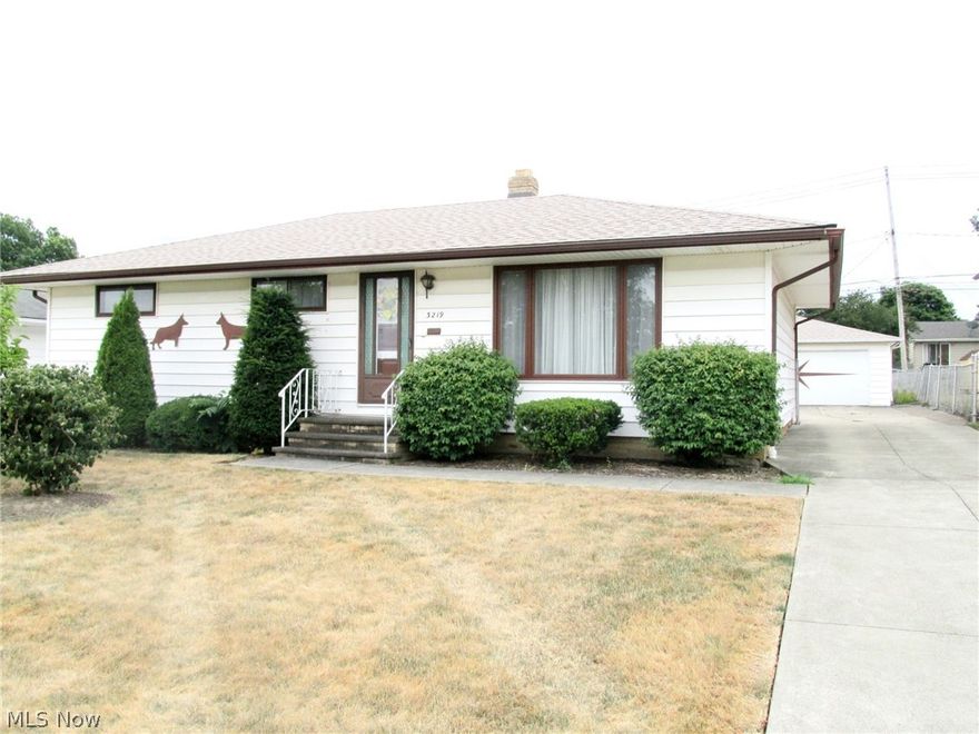 Great Parma Ranch with Awesome Enclosed Patio! 1.5 baths on the main floor! Spacious Room Throughout! Clean! Appliances Stay! Full Basement with Rec Room! Newer Roof! Detached 2 Car Garage! Basement Laundry with extra large tub for dog washing! Hardwood floors under carpet! Easy to Show! Use showing Time Link or Call.