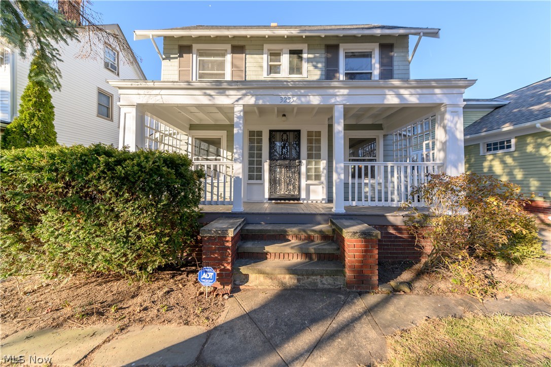 Adorable classic Cleveland Hts Colonial! Move right into this fully updated 4 bedroom home with tons of original character. NEW ROOF with architectural shingles, a complete tear off (2018). Renovated kitchen with granite countertops and tile backsplash (2017). A granite breakfast counter seats 3! ALL APPLIANCES STAY: convection gas oven, dishwasher, microwave and refrigerator. Gorgeous refinished hardwood floors throughout 1st and 2nd floors and stairs (2019). New carpet on finished 3rd floor (2019) including steps from 2nd floor and cedar closet. New granite counter and medicine cabinet in full bathroom (2nd floor). The basement has a renovated ½ bath and washer/dryer stay. Heated and insulated garage with sub panel, new siding and roof (2015). Fenced in yard with garden beds. Front yard landscaped and has pretty blossoming pear trees. Whole house exterior was painted in 2018. Freshly painted entire interior (3/19). 1YR HOME WARRANTY INCLUDED. House to be delivered POS violation free.