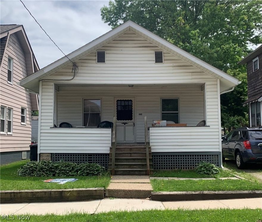 A very affordable solution if you have a student going to Akron University (within walking distance - see overhead map in pictures). Reasonable monthly payment you don't want to pass up! Great cost effective investment opportunity. Needs some TLC. First floor living. Newer shingles, gutters and a private drive. Currently occupied by long-term tenants (month to month). Being sold as-is.