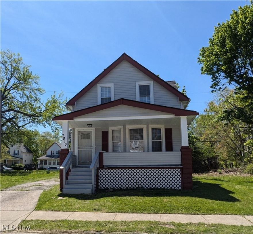 Welcome to this fantastic investment opportunity! This updated cape cod with a charming front porch has a spacious living room with carpeting and a bay window providing plenty of natural light. The dining room is conveniently located off the kitchen with a ceiling fan and light fixture. The kitchen has newer flooring, newer fixtures and updated countertop. The 2nd floor has two bedrooms with newer carpeting and ceiling fans that share the updated hall bath. The unfinished basement offers plenty of storage and laundry hook ups. Conveniently located near shopping, schools and highways, this is a great starter home or addition to your investment portfolio.