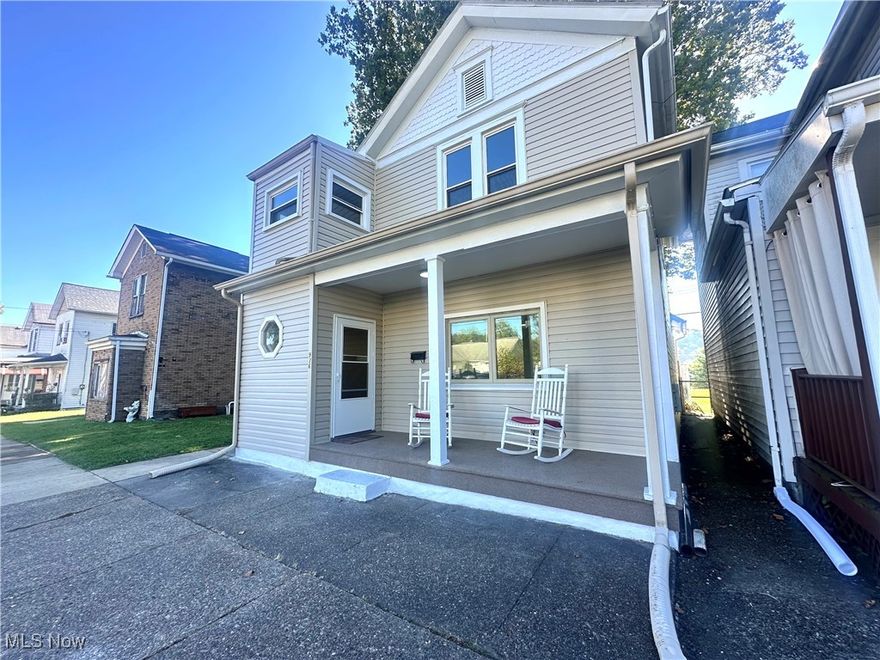 This beautifully renovated 3-bedroom, 2-bath home has been completely updated from top to bottom, offering true peace of mind for its next owner. Major improvements include a newer main roof (8 years), central air installed last year, and updated electric service. Within the last six months, the home has seen extensive upgrades: new front and kitchen windows, all new interior doors, replacement of lead water lines with PEX, new sewer lines inside and out to the curb, and a brand-new bathroom. Every room has been refreshed with new carpet, flooring, paint, and drop ceilings, creating a modern, move-in ready feel.

The transformation continues with a fully waterproofed basement and air system to control moisture, new siding, a new front porch roof and carpet, and brand-new front and back screen doors. A second-floor laundry room was added, complete with new WiFi washer and dryer. Termite inspection and preventative treatment have also been completed, with certification included. After a year-long renovation, this home blends modern comfort with structural reliability—ready for you to make it your own.