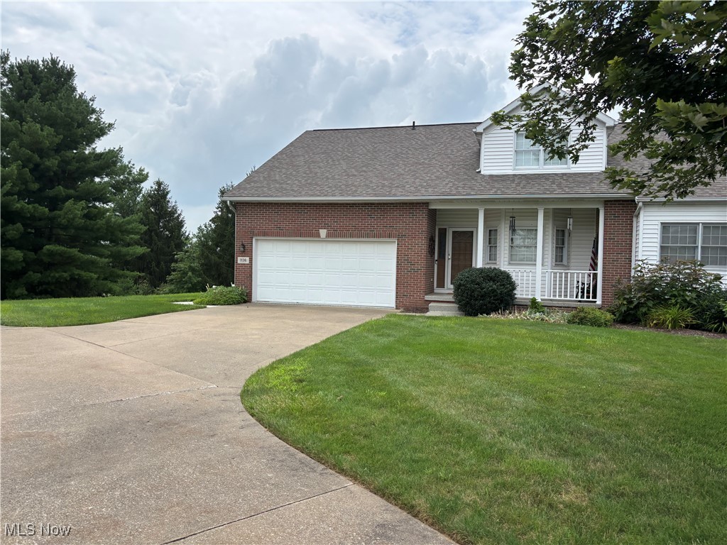 Such a beautiful area and golf course! One of Tuscarawas County allotments with views for miles! Close to everything but tucked away in its own little corner! This beautiful condo is located in Oak Shadows! Enter and find exactly everything you could want! Nice eat in kitchen with ample cabinets, fully applianced, and a pass through to the living room. The grand feel of the living room offers natural sunlight, cathedral ceilings, and a beautiful gas fireplace for those chilly nights to cozy up to! Formal dining room gives you such a pleasant feeling with all the natural sunlight and beautiful views! The Master Bedroom/Bath are also located on the main floor of the home. It is a true retreat with a jetted tub, shower, double sinks and a walk-in closet. Venture upstairs to discover a charming loft that overlooks the living room, featuring a skylight that enhances the open and airy feel. This level also includes two generously sized bedrooms and a full bath, perfect for anyone! the lower level is finished providing a family room and abundant storage options, making it perfect for entertaining! With incredible views from every angle, this condo feels like a private oasis! Tucked away on a serene lot within the allotment, the enclosed porch offers a peaceful spot to relax and soak in the surroundings. Attached two car garage with stone flooring in garage, sidewalk, and front porch. Extra parking! The $250.00 fee covers all the lawn care, landscaping and snow removal. Low fees, beautiful location and golf course makes this very desirable.