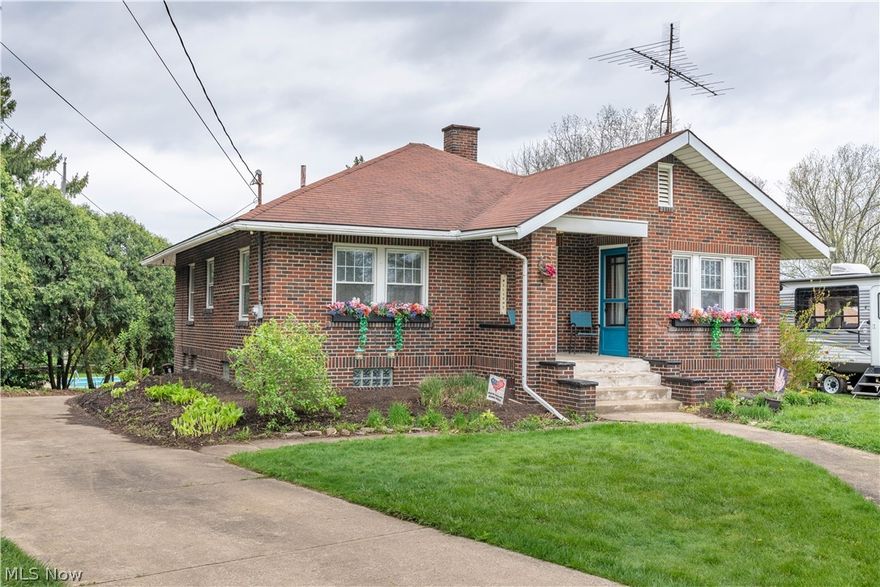 Located in Plain Township, this charming ranch home offers 3 bedrooms, 2 full bathrooms, a private in-ground pool, and a lot of updates! As soon as you enter the front door, you will fall in love with the wood burning fireplace, stunning wood beams, and refinished hardwood floors. The fully remodeled kitchen features new stainless steel appliances, painted cabinets, butcher block countertops, a brand new faucet, farmhouse sink, and hickory wood floors. Off of the kitchen is a beautiful sunroom that adds ample natural light. A partially finished basement has a large recreation room, wood burning fireplace, bar area, full bathroom and a kitchen. The exterior has a large wrap-around driveway, an additional oversized garage, and plenty of space to entertain. Updates included are new electrical (2021), new plumbing (2022), kitchen remodel (2022), bathroom remodel (2021/2022), new paint (2022), new carpet (2021), and new light fixtures (2021). A 1 year America’s Preferred Home Warranty is included. Schedule your private showing today!