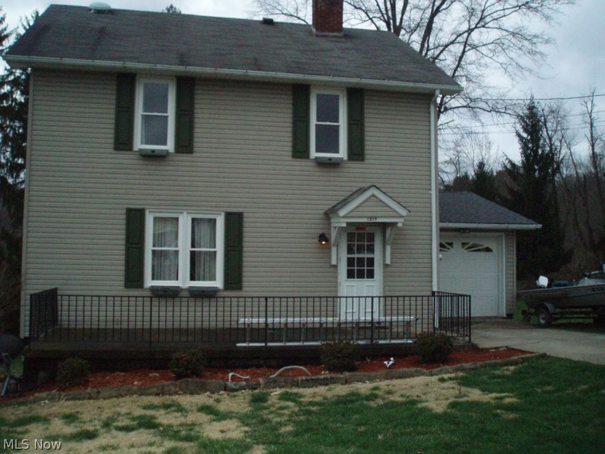 a very nice home with all new windows, Replaced by Lowes. Hardwood floors have been refinished, and look gorgeous. Upstairs bath has been redone. New carpet will be installed by April 30, 2016. New roof shingles put on garage. There is a full basement that leads to the back yard. It is a large yard with a shed and there is also a garden. 
Inside all the rooms are generous size and mostly have been repainted. Upstairs bath has ceramic tile in it. Very attractive. On the third floor it is 10' X 24'. It has all knotty pine wood and hard wood floors. There are two large closets for storage. 
Out the kitchen door there is a deck that extends across the back of the house that is covered. Great for grilling or just relaxing and watching the garden grow.
Don't miss this one.