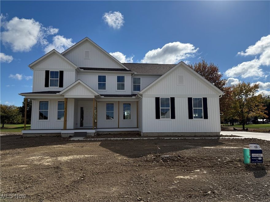 Brand new Pulte Homes Deer Valley under construction and almost ready for you to move in at the Legacy Isle Golf Course Community! The Deer Valley plan welcomes with a wide-open grand feel with tons of natural light. Final home for the year located on the premier golf course of Legacy-Sweetbriar in Avon Lake. This new home is built on a quiet private home site with views of trees, ponds, and fairway/green of the 9th hole. Enjoy cooking and entertaining in your gourmet kitchen featuring adjustable soft close cabinets with roll outs, hidden trash, double ovens, and Quartz countertops. The home has beautiful extra wide 9in luxury plank flooring and 9ft ceilings throughout the first floor. The first floor features a super functional expanded everyday entry mudroom with built-in organization, along with a super functional laundry room full of storage right around the corner. Upstairs the loft/game room serves as a great space for hobbies, theater, playroom, or even 5th bedroom. Down the hall is a private guest bedroom with bath and two additional Jack & Jill bedrooms with bath.  All the way in the rear is the Owners wing featuring a retreat area, dual split walk-in closet, and massive bathroom with custom tiled shower. Ample storage in the 3-car side entry garage. The basement is finished with over 1400 sqft. of extra space, a full bath, and plenty of storage. The basement is bedroom capable with a full-size egress window. You will love your new Pulte home and the convenience of walking distance to the new pool, golf course, clubhouse, driving range, and restaurant!