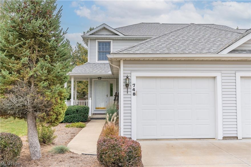 Welcome home to this 2 bed, 1 and a half bath condo conveniently located in the heart of Canal Fulton! Within walking distance to tons of stores and restaurants, the location could NOT be better! Tons of updates throughout including new roof and geothermal heating in 2019, plus newer flooring and stainless-steel appliances, AND a great floor plan, don't miss this one! This condo is also on the end location of the condos which means more privacy! When you walk up the walkway to the front door, you have a covered patio, perfect for sitting out on a rainy day! When you walk inside, you have a nice sized kitchen with beautiful updates, a bar that overlooks the kitchen, perfect for additional seating. The living room features gorgeous flooring and the sliding glass door to the concrete patio. Also off the kitchen is a large pantry and half bath, along with entry to the garage. Upstairs you have two bedrooms and a full bathroom. Basement you have laundry, additional storage and a finished recreational room. Schedule your private showing today!