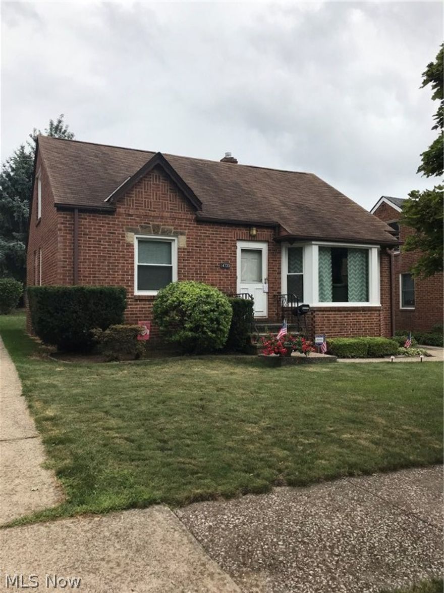 Charming brick home in West Park. Two bedrooms and two full baths with a huge second floor ready to be finished.  Furnace and A/C with upgraded components in 2017 lined up to the second floor for livable space.  New windows throughout and front/back doors in 2016 and 2017. Spacious kitchen with windows to backyard. Wood floors in living room and bedrooms.  Basement includes rec room, laundry, full bathroom, and pantry. Home Warranty included.   Don't miss a chance to call this charmer home.