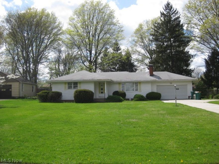 Great location. Wonderful yard.  This ranch home features 3 bedrooms, large living with a fireplace, dining room, 1 full bath, finished rec-room and an attached 2 car garage. The taxes reflect the tax amount without the homestead exemption.