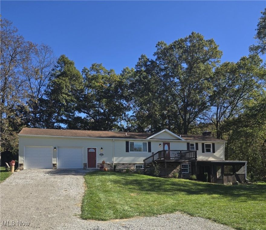 Beautiful Ranch in East Muskingum Schools! Move-in ready ranch offering spacious, updated living areas and versatile design! This well-maintained home features quality finishes and many updates throughout.

The main level includes an updated open-concept kitchen with new stainless steel appliances, adjoining a large living room ideal for both everyday living and entertaining. A convenient first-floor laundry adds to the home’s functionality. The primary suite offers a newly tiled full bathroom and a large walk-in closet. A second bedroom and an additional full bath complete the main level.
The finished walk-out basement provides exceptional additional living space, possible In-Law quarters or great place for the kids,  featuring a large family room with wood burning fireplace, a full second kitchen, laundry area with a spacious full bath. The lower level also includes a large bedroom with walk-in closet and an additional bedroom. The basement receives abundant natural light and opens to a screened-in porch, offering a comfortable area for relaxation.

Exterior highlights include a large front deck overlooking nearby pond, stone/vinyl siding with shingle roof, and an oversized two-car attached garage with ample room for a workshop or storage, back yard with fire pit for more outdoor enjoyment!


This delightful Ranch home offers a desirable combination of modern updates, functional design, and versatile living spaces in a convenient location.