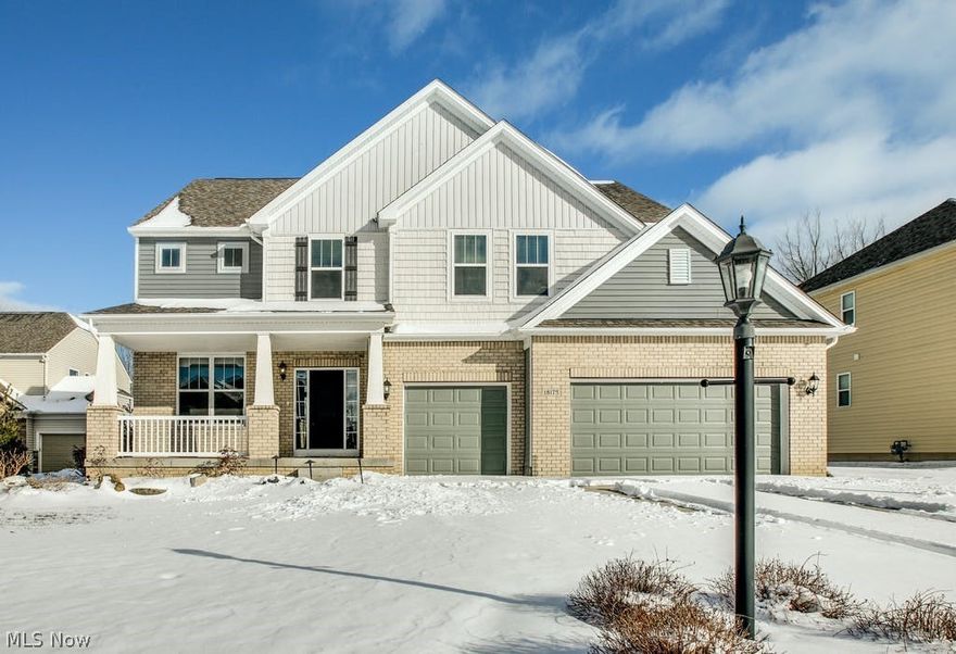 Welcome to this beautiful 3,318 square foot Pulte home, Crestwood Floorplan, on a premium lot on a dead-end cul-de-sac. Walk up to the inviting front porch and open the door to a freshly painted open floor plan that features a private home office, wood floors, with a gas fireplace in the open living room that leads to the eat-in kitchen. Beautiful dark cabinets, with granite counter top, and stainless steel appliances are featured in the kitchen. Open dining area and sunroom with tons of natural light. The first floor also features a planning center, large walk-in pantry, and a mud room. The second floor has a large master bedroom, master bath with a walk-in closet, 3 additional bedrooms with walk-in closets, a large laundry room, and a bonus room which is great for watching movies and a great play area.  Basement has 2 egress windows, 9 foot ceilings, and is plumbed for a full bath. Pool Table stays.  Huge stamped concrete patio is great for entertaining and summer barbecues. Professi