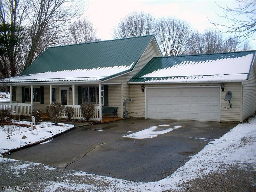 Spread out on 3.45 acres in Medina County!  This Cape Cod is an easy maintenance home with deck and roof new in 2015.  Newer furnace and hot water tank, too!  24 x 24 barn for workshop or just storing boats, cars and more.  36' porch and a 12 x 20 deck for soaking up the sun and entertaining family and friends.  Easy access to St. Rt. 224, I-76 and I-271 gets you to Akron, Cleveland and parts in between within minutes.  Is this the piece of paradise you've been looking for?  Pick up the phone, call your favorite Realtor, and ask to see it today!