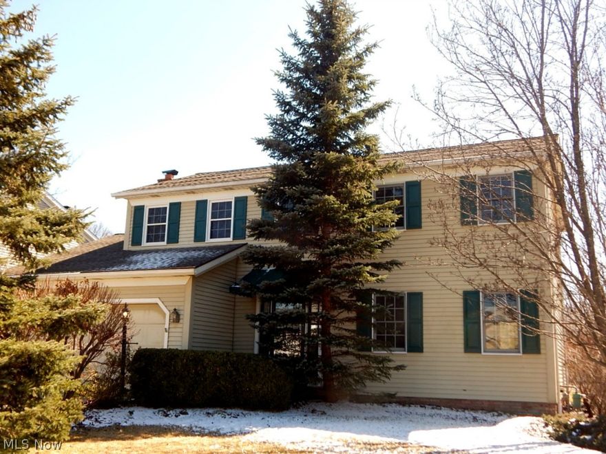 You are going to love this wonderful 4 bedroom, 2.5 bath Colonial!  Eat-in kitchen with all appliances opens up to the family room which features a gas fireplace! Home also has a formal dining room and living room for more space! The master bedroom also has walk-in closet and a bath with separate vanities.
Basement is partially finished with an office area and plenty of storage room! Home has nice mature landscaping!  Home has been updated with some big ticket items like the roof, furnace, central air and some of the windows!  Come and check out this home to see what all it offers!