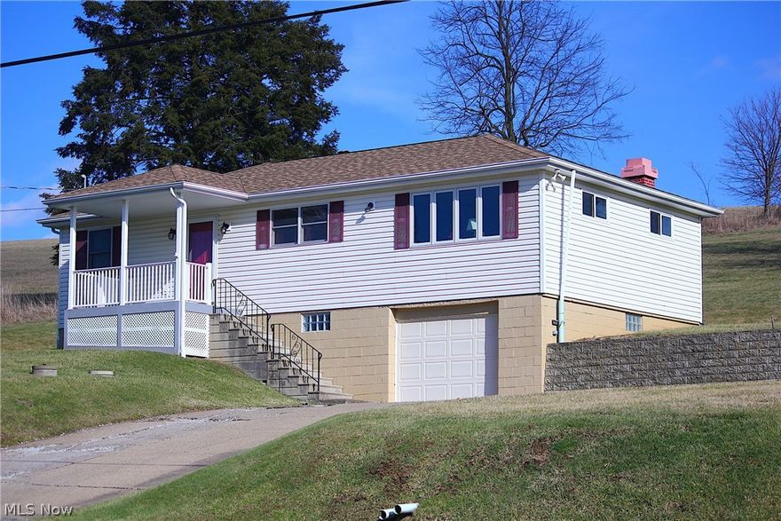 This charming 3 bed, 1 bath ranch home with an integral garage is situated on a very nice lot and only 15 minutes from the Mall!  Sitting on the covered front porch you will be enjoying the view of a gorgeous neighboring pond, and the deck on the rear of the home is ready for those summer BBQ's!  A home  warranty is also included in the sale of this home. Be sure to call for an appointment as this one will sell quickly! Seller to retain mineral rights.