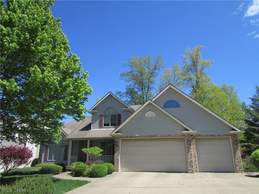 One Owner Custom Built 2574 Sq. Ft., Gently Lived in Cape Cod w/Walk Out 13 Course Basement Overlooks Beautiful Private Wooded Lot, First Floor Master Suite w/Vaulted Ceiling, Walk in Closet, & Glamour Bath w/Shower & Jacuzzi Tub, Spacious Kitchen with Oak Flooring & Cabinetry, Pantry & Appliances,  w/Slider to the Large Deck w/Built in Lighting, The Kitchen is open to the 2 Story Great Room w/Gas Fireplace & View of the 2nd Floor Loft,  The 2nd floor offers 2 nice size bedrooms, full bath, Loft w/Skylights, Walk in Closet,  Plus an extra 21 x 13 room which is above the garage which could be used as a Game Room, 4th Bedroom, or Storage, 50 x 18 walkout basement includes a full bath, Utility Tub, Glass Block Windows, and Slider to the backyard.  First floor laundry room leads to a 3 car garage which has an extended area behind the 3rd garage for storage. Custom Window Treatments Throughout, Andersen Windows, Hot Water 2014, Ceiling Fans in All Bedrooms,  Super location just north off Pl