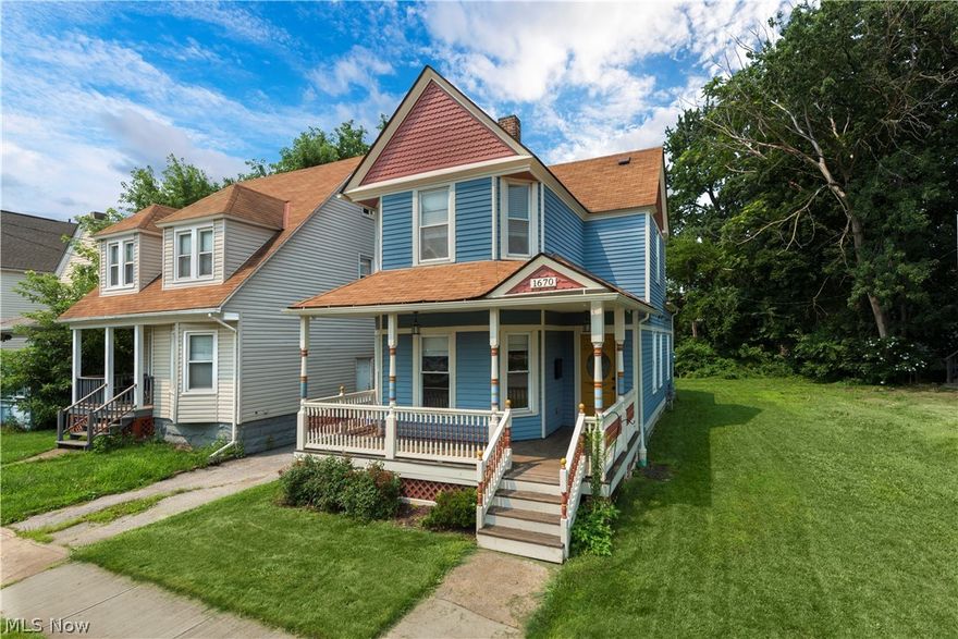 Welcome home to this fully restored colonial located in the desirable Detroit Shoreway neighborhood! Built in 1890, this home has been totally renovated from the foundation up.  Enter through the front door into the wide open flex room, great for dining or entertaining. Off of the flex room is the cozy front living room, featuring charming exposed brick. Make your way through the flex room into the first floor bedroom, which could also be used as a great office. The fantastic kitchen features granite counters, stainless steel appliances, and loads of cabinets. A half bath rounds out the first floor. Upstairs you’ll find the large master bedroom with exposed brick, an additional bedroom that has exposed brick, and a potential fourth bedroom. The updated full bath features dual sinks, subway tile, and heated marble flooring. Downstairs, the large basement awaits your finishing touches, featuring a fully replaced & waterproofed foundation. Take the party outside where you’ll love entertai