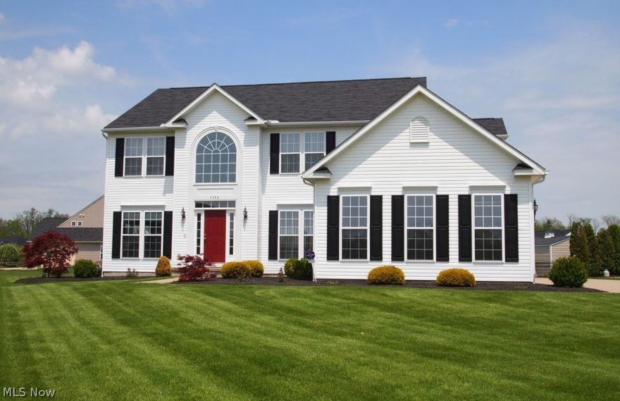 NEW PRICE! Don't decide to build until you've seen this home! Spacious, impeccably clean and well maintained, nearly 3,000 sq.ft. (not including finished basement) and perched on an impressive corner lot. Not likely that you could duplicate at this price with all the upgrades here. Huge master w/sitting area, luxury bath, oversized walk-in closet, gourmet kitchen, fully applianced w/breakfast bar island, granite countertops, adjoining morning room all open to family rm. w/fireplace. First floor has 9ft. ceilings, super size laundry rm. formal living & formal dining w/tray ceiling, first-floor office w/French doors, finished basement w/new carpeting and half-bath, high end sump pump has water powered backup system that does not rely on electric or battery, security system, radon mitigation system. Entire house is freshly painted in warm, neutral colors. 3 car garage is icing on the cake! Lovely community of newer homes and highly rated Medina Schools. Call today!