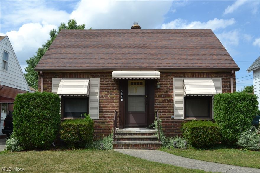 Quite a find! This cute brick bungalow with kitchen addition has two bedrooms on the first floor and one on the second floor.  This Home Needs TLC On The Inside! Take a look, you'll be glad that you did!  Easy to show.