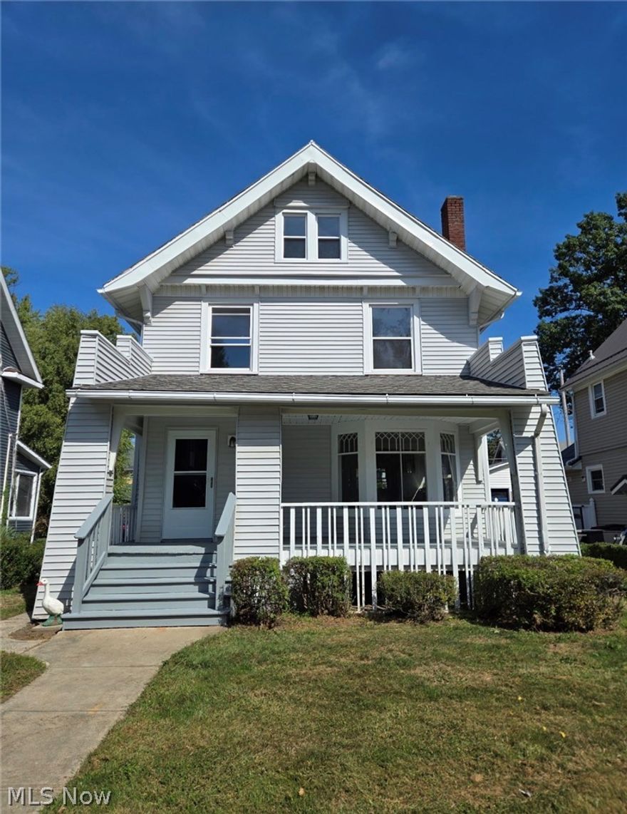 Beautifully updated 3-bedroom, 2-bath home that perfectly blends classic charm with modern updates! Original hardwood floors have been beautifully refinished throughout, adding warmth and character to every room. 
The updated kitchen offers new vinyl flooring, stainless steel appliances, a wet bar, and a huge built-in pantry—perfect for both everyday living and some entertaining. Traditional dining room is filled with natural light and provides ample space for gatherings. The inviting living room showcases stunning built-ins and a cozy wood-burning fireplace.
Upstairs, you’ll find three generously sized bedrooms, all with original hardwood flooring and great closet space—one even featuring its own fireplace for added charm. The full bathroom has been completely remodeled with a new vanity, toilet, tub/shower combo, and vinyl flooring. A built-in linen closet adds extra storage convenience. Home also features new lighting, newer vinyl windows, fresh paint, refinished closets, making it truly move-in ready.
The basement has been professionally waterproofed by Ohio Basement Authority with a transferable warranty for peace of mind. Additional features include gas heat pump with central air, vinyl siding, and a 2-car detached garage with electric. Cozy front porch is just the place to sit back & relax on those lazy days of summer. East side location, this beautifully restored home is the perfect place to call your own!