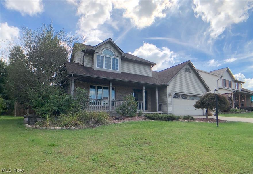 Opportunity has presented itself here at this 3 bedroom home in Countryside Development. Located at the dead end this property is adjoined by the Austintown Township Park Property to the East. First floor consists of a formal living room / dining room, a large eat in kitchen with breakfast bar, a large family room with a gas fireplace, vaulted ceiling, plant shelf and skylights, and a half bath in the main entrance foyer. Eating area has a slider that leads to a full fenced rear yard, large deck, storage and inground pool. There are two separate fenced areas, the entire rear yard has a wood privacy fence and there is a chain fence around the pool area. The second floor has a large master with palladium window, dual closets and a master bath with a separate water closet. Two additional bedrooms and a main bath. The basement has a partially finished rec room and large unfinished area.