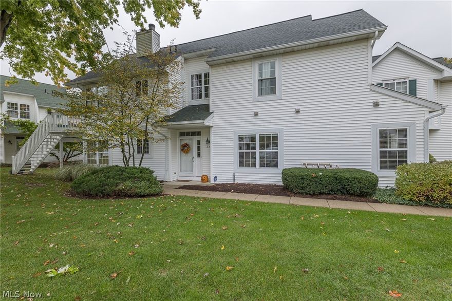 Welcome to your New Home ! Enjoy a maintenance free lifestyle with this first floor ranch located in desirable View Point . This move in ready home offers many updates, truly is a must see. Updates include, Cork Hardwood Floors,  New Master Closet Organizing System (10/21) (Closets by Design) ,Garage Door and door opener ( 12/19), Furnace and A/C (2019). New lighting fixtures (2020), Updated GFCI Kitchen, and outside outlets. Updated Kitchen, mocha cabinets, granite countertops, stainless steel appliances, garbage disposal (2020), subway tile backsplash. Master Bedroom offers vaulted ceilings, 
updated spa master bath, walk in tiled shower w/rain shower head.  Double sinks, granite countertop and tiled flooring.  Second bedroom is steps away from  the updated Guest bath featuring granite countertops, fixtures and tile flooring.  French Doors open to your Home office/ Den which could be converted to a third bedroom.  Check out the in-suite laundry room, w/ ample storage and a utility s