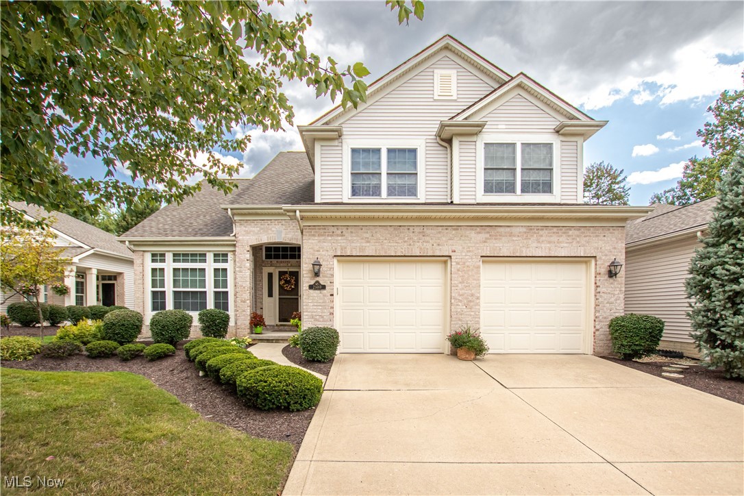 Welcome home to this beautifully maintained Colonial in Strongsville, located in the desirable Bristol Pointe North of Westwood Farms. It features 3 bedrooms, one of which is a 1st-floor Master, w/ 2 full & 2 half baths. This great home boasts a total of 2,494 sq ft of above-ground living space, plus a partially finished basement. Once you step inside, notice the newer paint throughout, in-wall speakers w/ multiple zones, arched entryways, vaulted ceiling, & open concept. The main focal point is the family room w/ a fireplace flanked by double windows, which provides a ton of natural light. The fireplace is currently gas, but can also be wood-burning. Open to the family room is the eat-in kitchen. The large kitchen features ample oak cabinets w/ under-cabinet lighting, granite countertops & a breakfast bar. All appliances are included. Off the eat-in dining area are lovely French doors that lead to the bright four-season sunroom. Access to the concrete stamped patio & private, wooded backyard is through sliding glass doors. There is a 1st-floor master bedroom w/ a vaulted ceiling & lovely views of the backyard. The master bath features a double vanity, walk-in shower, soaking tub & a large walk-in closet. Completing the main level is a bonus flex room off the foyer, a half bath & laundry/mud room off the 2-car garage. The washer & dryer are included. Upstairs, you will find a loft area. The first of the 2 bedrooms is very spacious & provides double closets. The 3rd bedroom is also nicely sized & has ample closet space. A 2nd full bath completes the upstairs. Downstairs provides even more living space with a large recreation room that includes a bar area w/ a sink & mini fridge & a half bath, making it ideal for hosting game days with friends. There is a ton of additional storage space as well. Other updates include a 5-zone full-yard sprinkler system, a new roof in 2020 & HVAC in 2017. This beauty is move-in ready and just waiting for new homeowners.