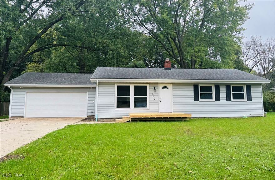 Have you been looking for a move-in ready ranch on over a half-acre? Look no further than 6074 Patricia Avenue! Situated close to shopping and convenient access to major roads yet feels like you are tucked away in peace and nature. This gorgeous home has been completely remodeled from top to bottom, including refinished floors throughout, updated kitchen, updated bathroom, updated windows, fresh paint, A/C, electrical, and much more! The entire house is neutral throughout, with warm toned flooring and updated lighting, the home feels light and airy. The living room and dining room are open to each other and lead directly into the kitchen. There is direct access to the newer back deck and large, private backyard. All three bedrooms have large closets and refinished wood flooring. The full bathroom has a double sink vanity and updated lighting and mirror. The full basement is ready to be finished and is the same footprint as the main floor, giving the ability for doubling the home's living area. This home will move quickly, so be sure to call TODAY for your private showing.