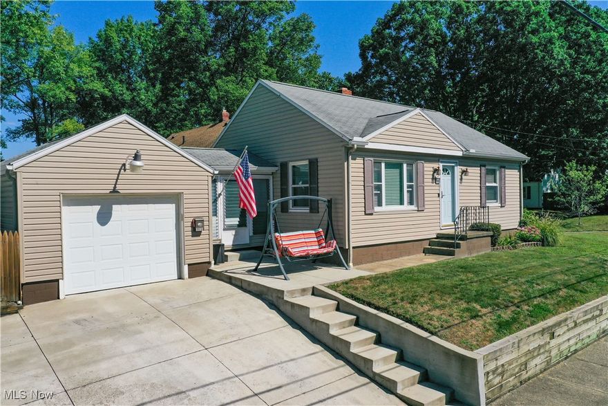1199 Tioga Ave Akron, OH 44305 WELCOME HOME, you have truly been waiting for THIS Home! 2 bedrooms & 2 full updated bathrooms, great 1st Floor Living in this RANCH home in a quaint Goodyear Heights neighborhood. You can stop looking now!...this home has everything from a large 1st Floor Living Room, Pantry Closet, Updated Full Bathroom, two 1st floor Bedrooms, Galley style Kitchen, Dining Area with direct outdoor access thru the sliding glass door, Family Room entertainment area in the finished basement, plus the Laundry, 2nd full bathroom installed as well as the attached garage, with breezeway Sunroom, deck for outdoor entertainment & TV Area, grilling deck, shed & firepit in the double fenced in yard, one main privacy fence + one shorter fence to keep the kids & pets in a fenced yard area with grass. You'll even have room for the RV or Boat to park with the 36’ additional parking pad & newer concrete driveway & entry area. Other wonderful updates from this Owner are roofing, windows, sliding glass door, vinyl siding, updated 1st floor bathroom with tub & shower surround and addition of the 2nd full bathroom in the Lower Level, hardwood floors finished, deck area, patio area, fire pit area, retaining walls, exterior additional living, front entry door, sliding glass door to rear grilling & outdoor living spaces, concrete, privacy fence +double gate, stone walkways, shed, garage dr +opener, & more! Don’t let the two bedrooms fool you, Primary Bedrm housed King Size Bed, armoire & more, 2nd bdrm, finished basement rooms w/ large Family Rm, Bar Area, Exercise Area, work hobby area & 2nd full bath, Laundry area, storage area w/ built in shelving +so many outdoor Living Areas, Bonus Shed, Deck, extra parking for 36’ Boat, RV Trailer or additional vehicles & 1 yr warranty for peace of mind. AWESOME HOME you can call MINE! Don’t miss this wonderful opportunity, call your Fave Agent or List Agent for personal appointment to view this slice of paradise, your own sanctuary!