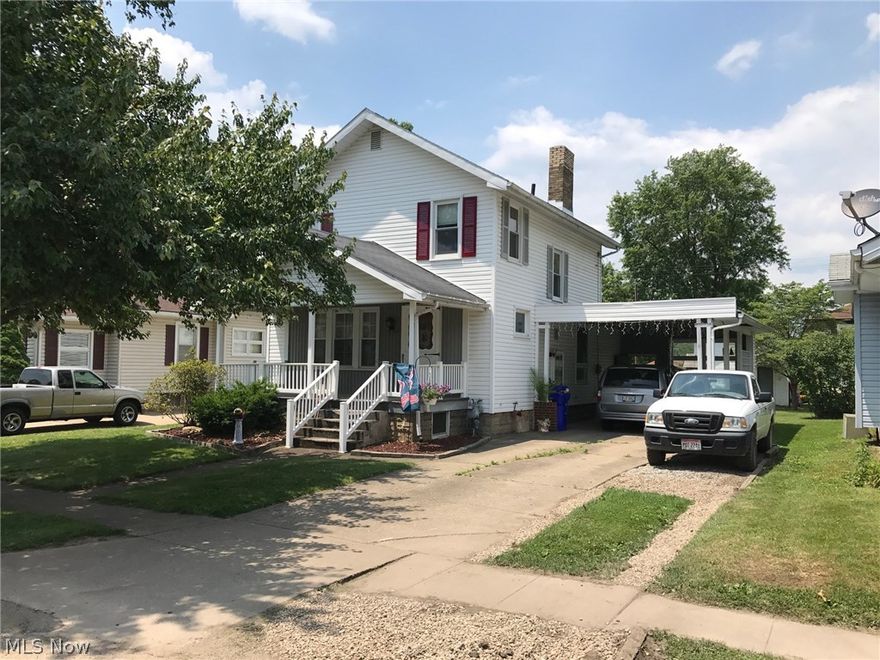Recently updated 3 Bedroom, 2 full Bath home. 1st floor Laundry with full Bath. Hardwood floors in Living and Dingin room. Large open Kitchen. Beautiful large Deck with nice back yard with a 20x20 two story storage building at rear of property.