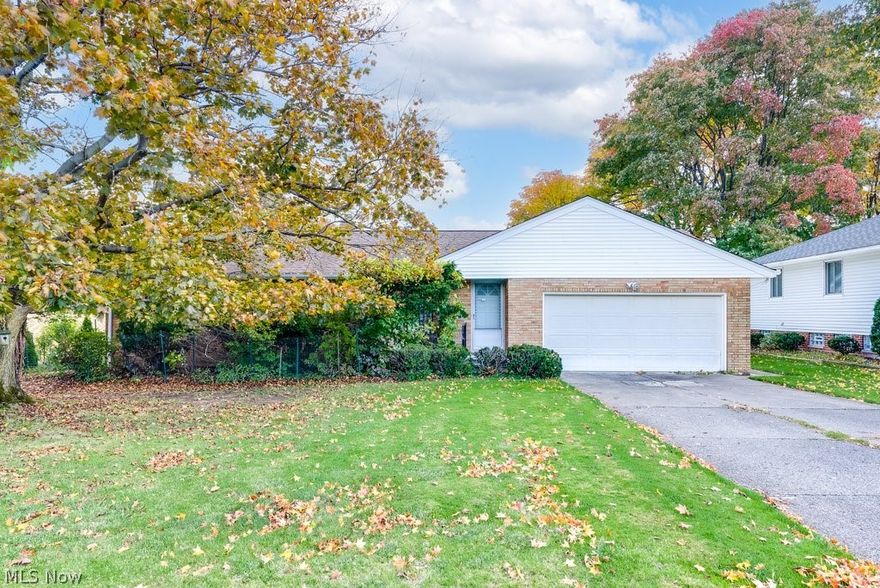 Get ready to put your finishing touches on this gem! This 3 bedroom ranch home has amazing potential. All bedrooms and the generous sitting area have original hardwoods throughout. The dining room leads out to a 3 seasons room. Eat in kitchen is spacious and leads to a half bath with access to the side yard. Fantastic yard, 1/3 of an acre! Large rec room, laundry room and half bath in lower level. This home is conveniently located close to shopping, restaurants and highway access.  Property is being sold AS IS-no repairs.