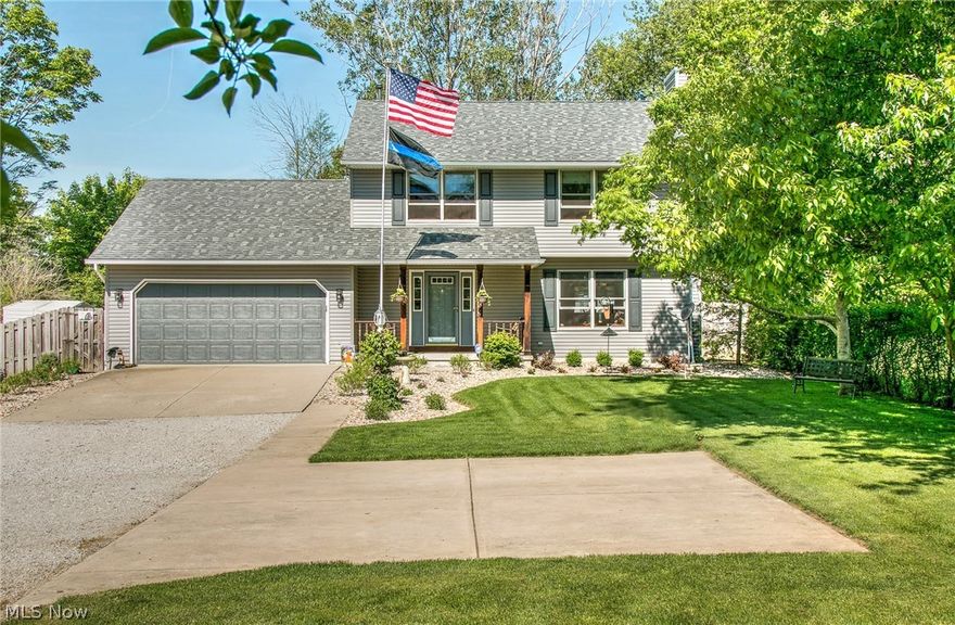 Welcome home to this beautiful 4 bedroom/3 bath colonial, on a large private lot. This home has been updated head to toe, and no detail has been over-looked. New plush high quality carpeting through-out, bamboo flooring, all GE appliances including washer and dryer, that will stay with the home. A heated garage for your convenience with high ceilings, and a manual transfer electric generator with back-up system. Enjoy the cozy gas fireplace to stay warm, or enjoy the hot tub in the sun-room! The craftsmanship of this home is unmatched, and has a extra deep basement with two block concrete walls. Enjoy the private fenced in backyard with a tree house! You must check this home out, it's truly stunning and has all the perks including a home warranty!