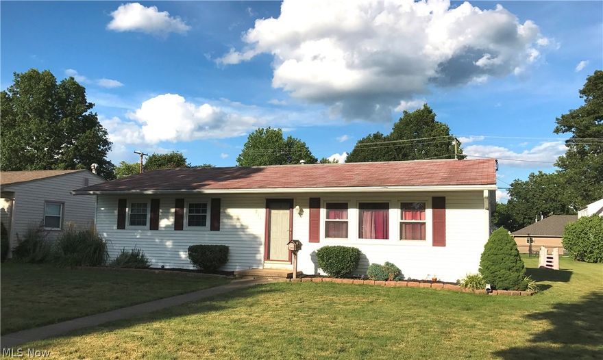 Nicely updated ranch home in a great location close to the school, shopping and the hospital. This home has 3-4 bedrooms, 2 baths and a 2 car attached garage. There are beautiful hardwood floors throughout. The kitchen is nice and bright with lots of cabinets and includes the appliances. The main bathroom was remodeled with a tile floor, a double vanity, copper plumbing and a 1 piece tub-shower unit. The large living room, dining area and 2 of the bedrooms have newer drywall, oak trim and 6 panel solid doors. The lower level is partially finished with an additional 2 bedrooms. The gas furnace, central air unit and gas hot water tank have all been replaced within the past 5 years. There is also mostly all newer windows, a 100 amp electric box and glass block windows in the basement. This home is situated on a 67x150 level lot in a nice quiet location with a private covered patio perfect to sit and enjoy your evenings. The utilities for this owner are Dominion Gas 50.00 a month, AEP Elec