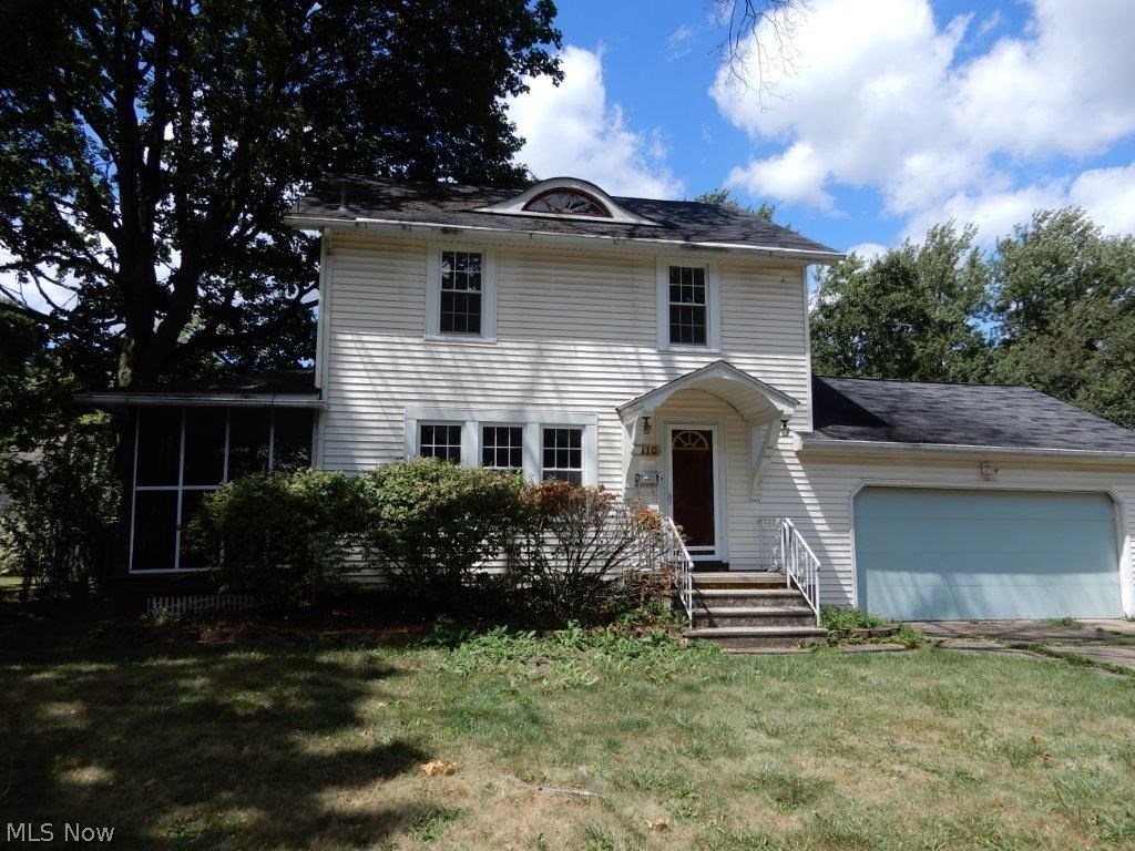 Rare opportunity to own a Cuyahoga Falls colonial (w/2 car attached garage!) in a highly sought after location, just a minute walk from Oak Park! This 2-story features a classic floor plan with hardwood flooring throughout. The spacious kitchen has newer white cabinets (incl a huge pantry), granite counters, and ceramic flooring. Formal living and dining rooms plus a half bath complete the first floor. Upstairs are three nice sized bedrooms and a full bath with some updating completed. For outdoor entertaining there is a screened in side porch, and back deck with pergola, private yard space and a storage shed. Vinyl windows, hot water heater 2016. Add your finishing touches to make this your home!