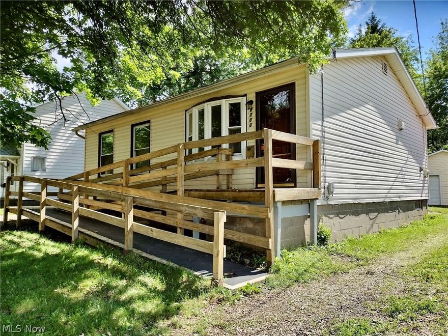 Love where you live! This adorable ranch home has been completely renovated. The home features a wheel chair ramp and an oversized 2 car detached garage. Inside the home you will find new flooring throughout, fresh paint and  updated light fixtures in every room. The spacious kitchen has received a new backsplash, updated cabinets, updated plumbing and an eat in kitchen area. The family room offers a large picture window to ensure plenty of light throughout the day. All three bedrooms are conveniently located just off of the living room and offer plenty of space. The bathroom has received a new shower insert, vanity and light fixtures.Finally, the large basement area would be great for a pool table, workout area, play area for the kids or office space.