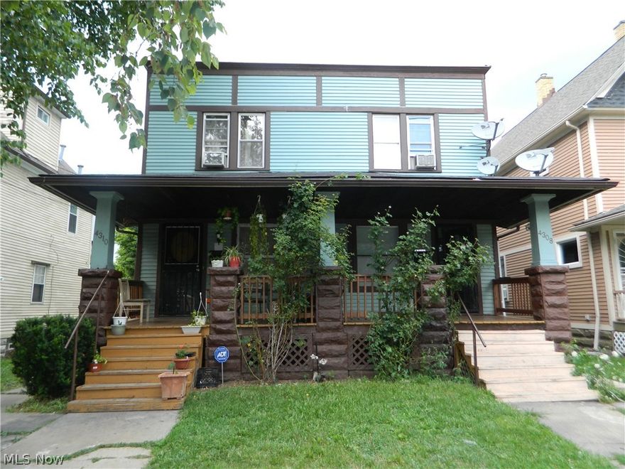 Fantastic opportunity for owner occupant or investor! Well maintained side by side duplex with single family home in the rear. All units currently rented. Great long term tenant in unit 1. Home inspection recently performed and all issues found were rectified prior to listing. Dry, solid foundations. Each unit has it's own basement with newer mechanicals and washer/dryer hookups. Rear home was just painted July 2018. Don't miss this rare opportunity to live in one unit and still collect 2 rental incomes!