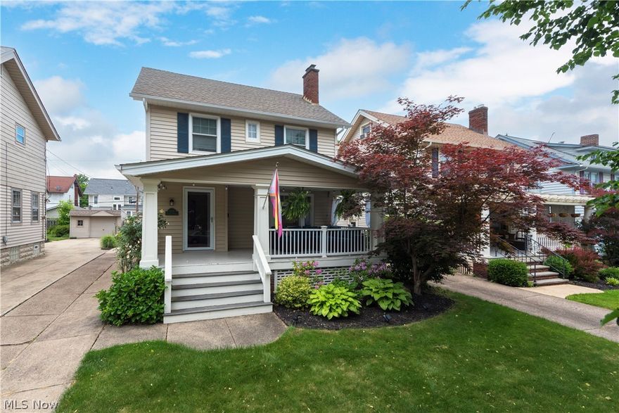 Literally follow the red brick road to the Lakewood home you’ve been looking for!  This four bedroom, three bath Colonial has character galore. Your buyers will love the open concept, wood floors, first floor bathroom and finished basement area.  The main level is an entertainer's delight which includes separate living, dining and family room spaces all with open sightlines to the oversized kitchen complete with breakfast bar.  Second floor master bedroom is a dream! En suite bath, walk-in closet, sitting area and built-ins are all part of your future sanctuary.  Second level has two additional bedrooms with an additional bedroom or play space on the finished third floor.

Backyard space is enclosed within a privacy fence and outfitted with an attractive stamped concrete patio and two car garage. Updates include HVAC (2022), new garage roof (2023), stamped concrete patio and more.  Situated between Detroit and Clifton, you can walk to all Lakewood has to offer. Come see this beauty which is sure to exceed your expectations!