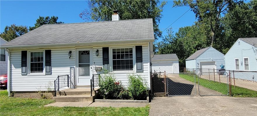 Welcome home to this 4 bedroom, 1.5 bath ranch home. The yard and part of the driveway are fenced in and has not one, but TWO garages. The large dining room could be used for additional living space as a family room. Brand new carpet throughout. Schedule your private showing today before this one is gone.